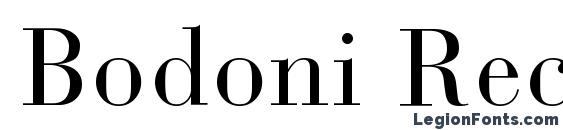 Bodoni Recut Condensed SSi Condensed Font, Serif Fonts