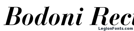 Bodoni Recut SSi Bold Italic Font
