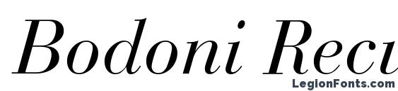 Bodoni Recut SSi Italic font, free Bodoni Recut SSi Italic font, preview Bodoni Recut SSi Italic font