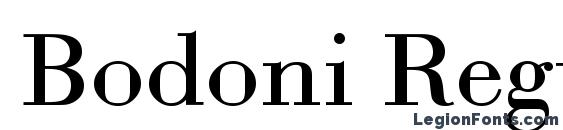 Bodoni Regular font, free Bodoni Regular font, preview Bodoni Regular font