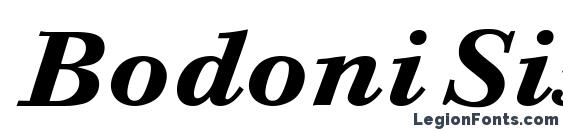Шрифт Bodoni Six ITC Bold Italic