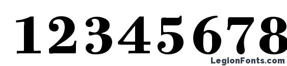 Bodoni Six ITC Bold Font, Number Fonts