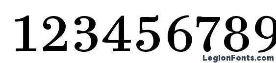 Bodoni Six ITC Book Font, Number Fonts