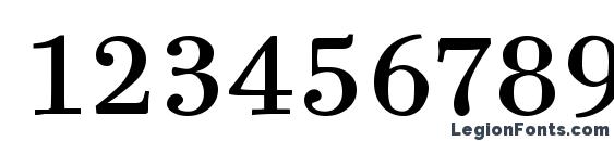 Bodoni Six ITC TT Book Font, Number Fonts