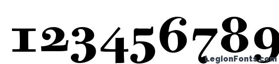 Bodoni Six OS ITC TT Bold Font, Number Fonts