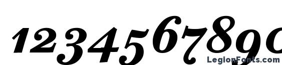 Bodoni Six OS ITC TT BoldIta Font, Number Fonts