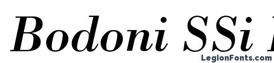 шрифт Bodoni SSi Italic, бесплатный шрифт Bodoni SSi Italic, предварительный просмотр шрифта Bodoni SSi Italic