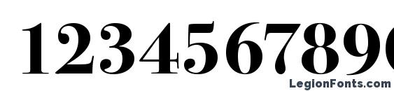 Bodoni SvtyTwo ITC TT Bold Font, Number Fonts