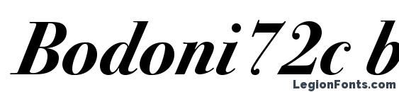 Bodoni72c bolditalic Font