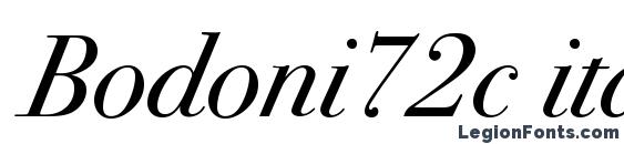 Bodoni72c italic Font