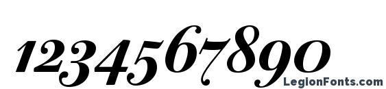 Bodoni72osc bolditalic Font, Number Fonts