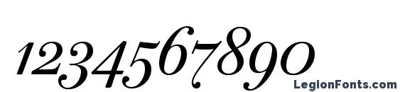 Bodoni72osc italic Font, Number Fonts