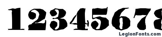 BodoniAntique Black Regular Font, Number Fonts