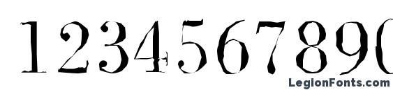 BodoniAntique Light Regular Font, Number Fonts