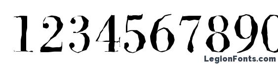 BodoniAntique Regular Font, Number Fonts