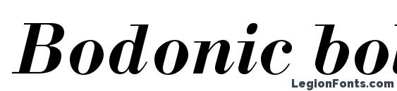 Bodonic bolditalic Font