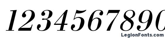 Bodonic italic Font, Number Fonts