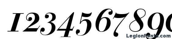 BodoniClassic BoldItalic Font, Number Fonts