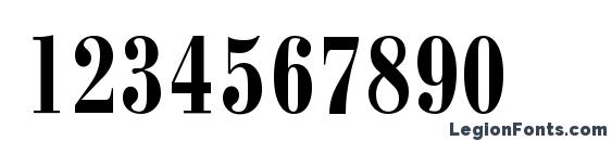 BodoniCondCTT Font, Number Fonts