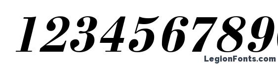 BodoniCTT BoldItalic Font, Number Fonts