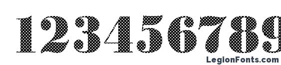 BodoniDiamonds Regular Font, Number Fonts