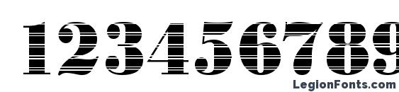 BodoniInkjet Regular Font, Number Fonts