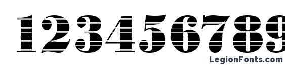 BodoniInkjet2 Regular Font, Number Fonts