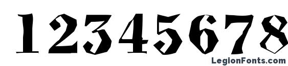 Bodoninovabrk bold Font, Number Fonts