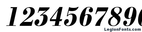 Bodoninovanr bolditalic Font, Number Fonts