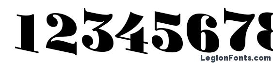 Bodoniortotitulspdn black Font, Number Fonts