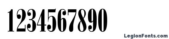 BodoniPosterCompressed Bold DB Font, Number Fonts