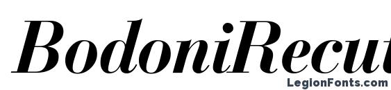 BodoniRecut BoldItalic font, free BodoniRecut BoldItalic font, preview BodoniRecut BoldItalic font
