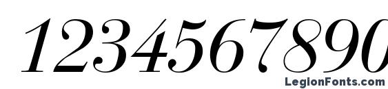 BodoniRecut Italic Font, Number Fonts