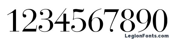 BodoniRecut Regular Font, Number Fonts