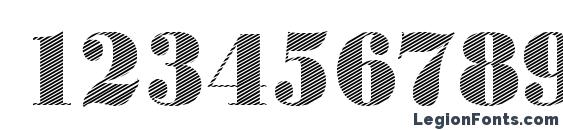 BodoniRising Regular Font, Number Fonts