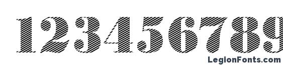 BodoniRising2 Regular Font, Number Fonts