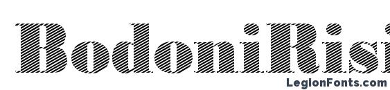 BodoniRising2 Regular Font, Serif Fonts