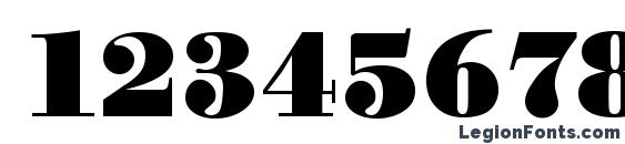 BodoniSerial Black Regular Font, Number Fonts