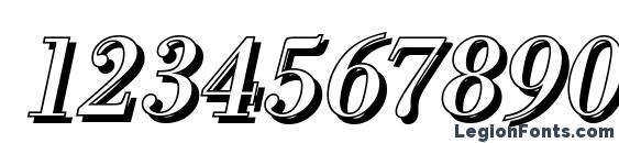 BodoniSh Italic Font, Number Fonts