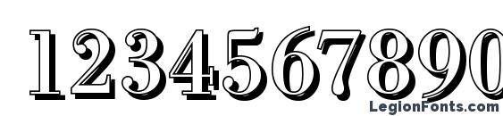 BodoniSh Regular Font, Number Fonts