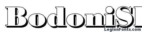 BodoniShadow Black Regular Font