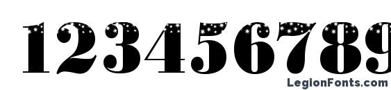 BodoniStars3 Regular Font, Number Fonts