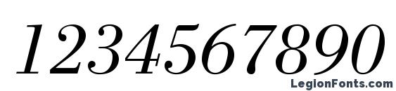 BodoniStd BookItalic Font, Number Fonts