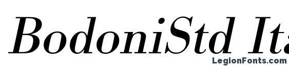 шрифт BodoniStd Italic, бесплатный шрифт BodoniStd Italic, предварительный просмотр шрифта BodoniStd Italic