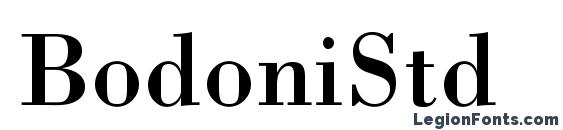 шрифт BodoniStd, бесплатный шрифт BodoniStd, предварительный просмотр шрифта BodoniStd