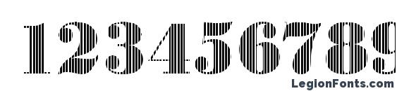BodoniVert2 Regular Font, Number Fonts