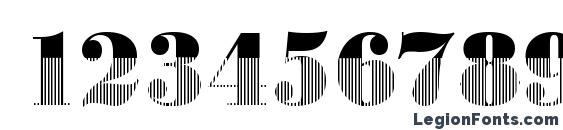 BodoniVert3 Regular Font, Number Fonts