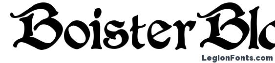 шрифт BoisterBlack, бесплатный шрифт BoisterBlack, предварительный просмотр шрифта BoisterBlack
