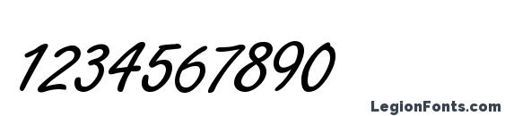 Boldstylescript Font, Number Fonts