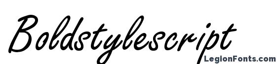 Boldstylescript Font, Tattoo Fonts